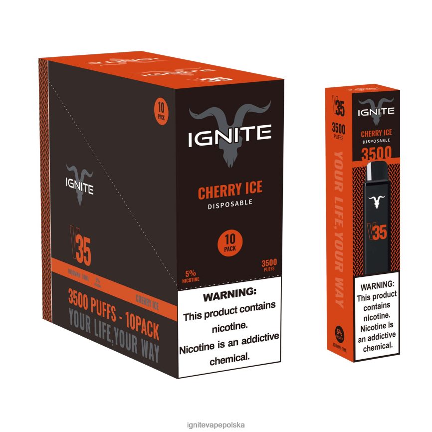 Ignite E Papieros Cena | IGNITE V35 vape pen 10 szt kiwi truskawkowe 0648NZ127